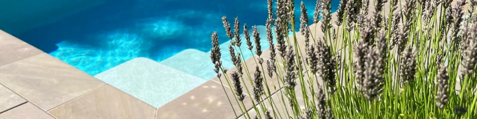 Folienpool mit Abdeckung im Garten